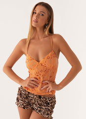 FALCES - GLAMOROUS BOLD SEQUIN TOP