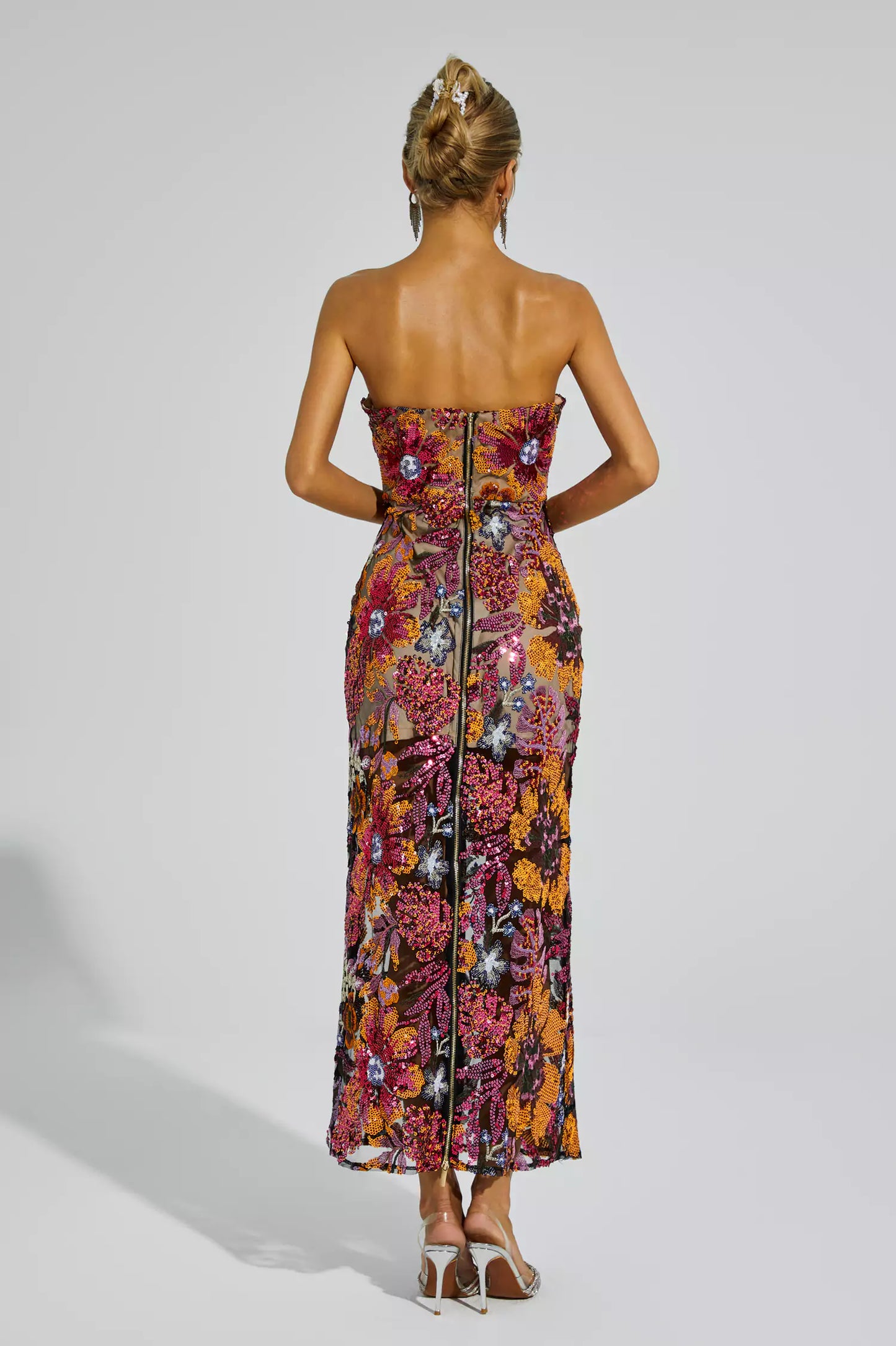 Jessica's Shoulder Embroidered Sequin Dress