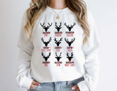 Cute Cotton Wapiti Print Hot Sale Deer Hunting Gift Christmas Hoodie White / S Hoodies-L