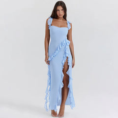 Linda Formal Stylish Glitter Ruffled Dress