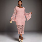 the Dinner Party Lace Bell Sleeve Dress