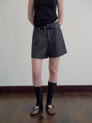 Casual Slim-Fit Blazer Shorts