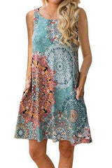 summer long vest causal dress