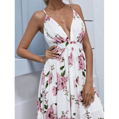 Julian Floral Stylish Chiffon A-Line Dress