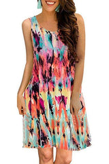 summer long vest causal dress