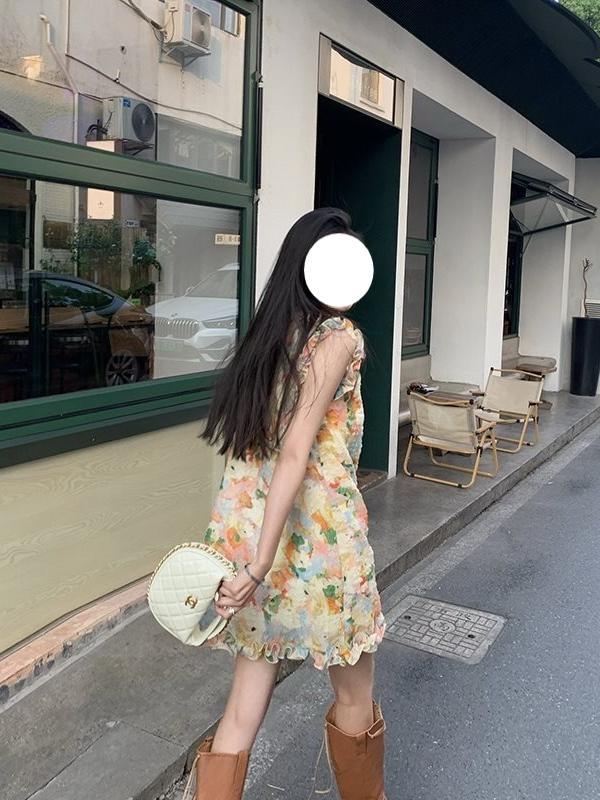 Floral Sleeveless Tank Dress