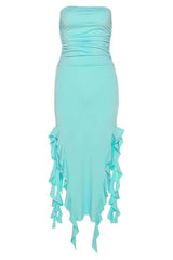 One-Shoulder Tube Top Hip-Wrapped Slim Dress