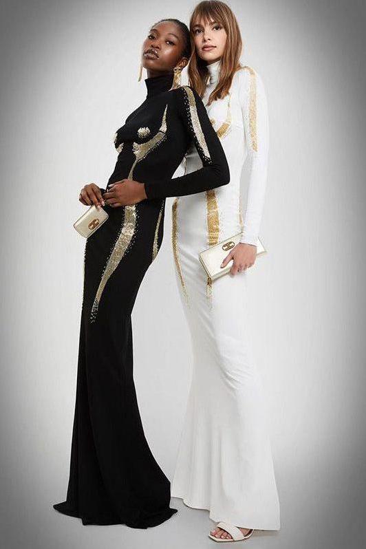 Long-Sleeved body fit dress