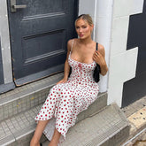 Slim Fit Net Red Stylish Floral Strap