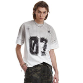 Street Mottled Print t-Shirt Hip-Hop Top