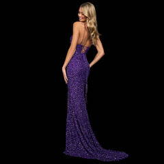 Taya Open Stylish Back Sequin Dress