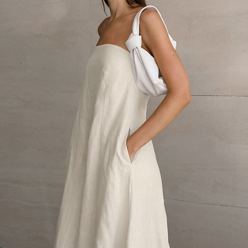 Slim Tube Top Long Dress