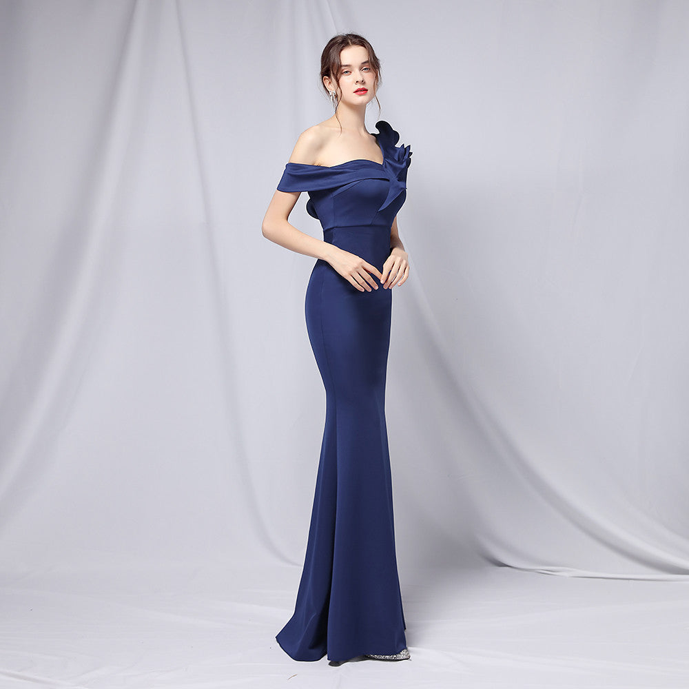Delana Elegant Formal Charming One Shoulder Dress