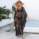 Beach Dress Loose Backless See through Lace Dress