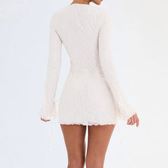 Sydney Formal Sequin Charming Scroll Mini Dress