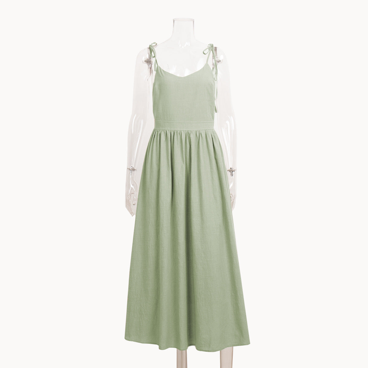 Crochet Cutie Stylish Linen Maxi Dress