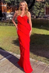 Backless Sling U-Neck Off-Shoulder Maxi Dress