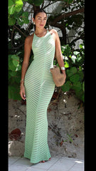 Palm Mirage Sheer Maxi Dress