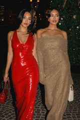 slim one-line collar dress