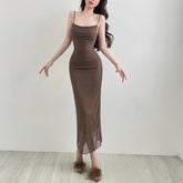 Type Hip Elegant Straps Tulle Slim Fit