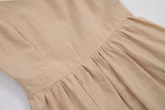 Crochet Cutie Stylish Linen Maxi Dress