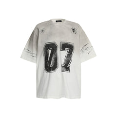 Street Mottled Print t-Shirt Hip-Hop Top