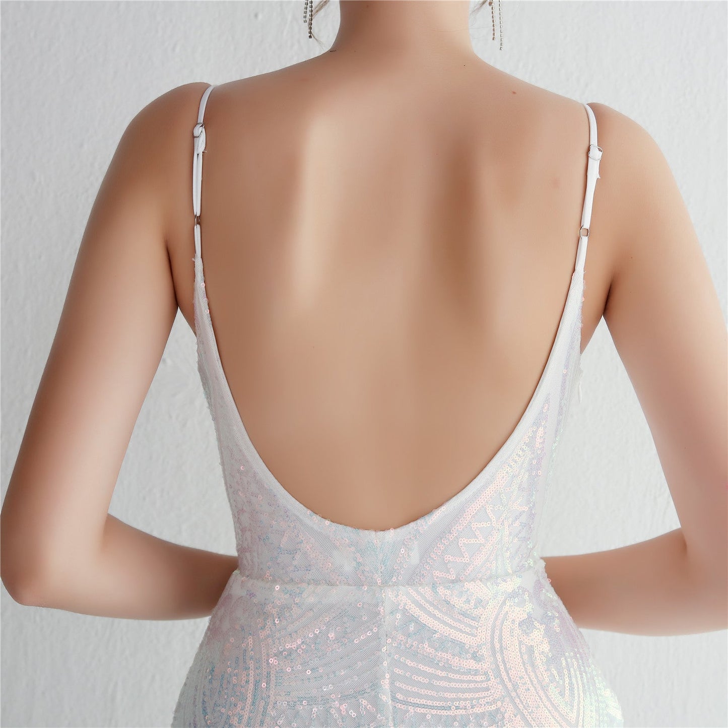 Liana Formal Sequin Charming Scroll Mermaid Dress