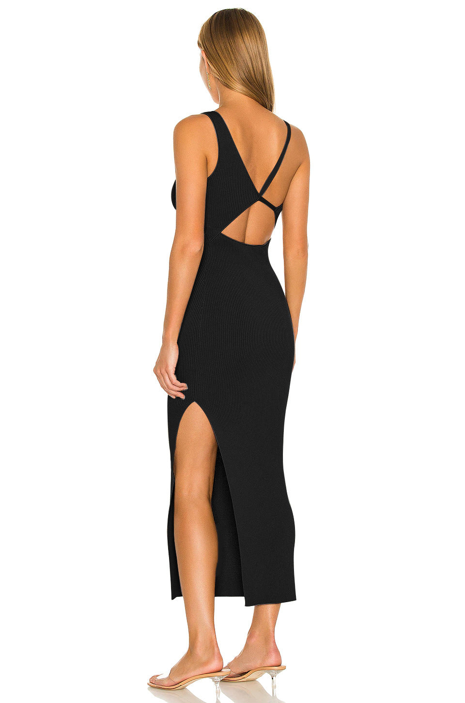 Alessandra Formal One Charming Shoulder Midi Dress