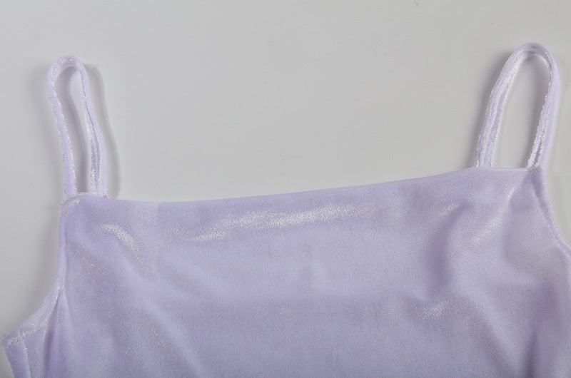 Festive Cheer Velvet Charming Slit Midi Dress