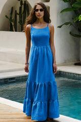 Backless Straps Long Suspender Dress