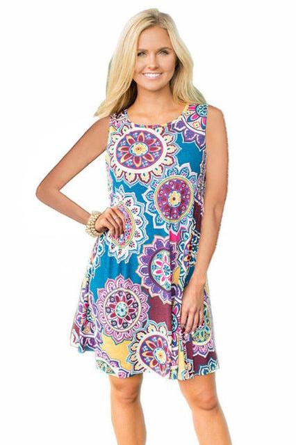 summer long vest causal dress