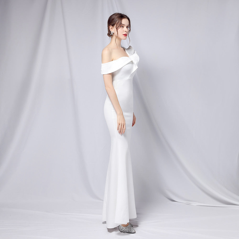 Delana Elegant Formal Charming One Shoulder Dress