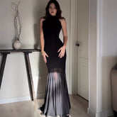 Solid Color Slim Fit Mesh