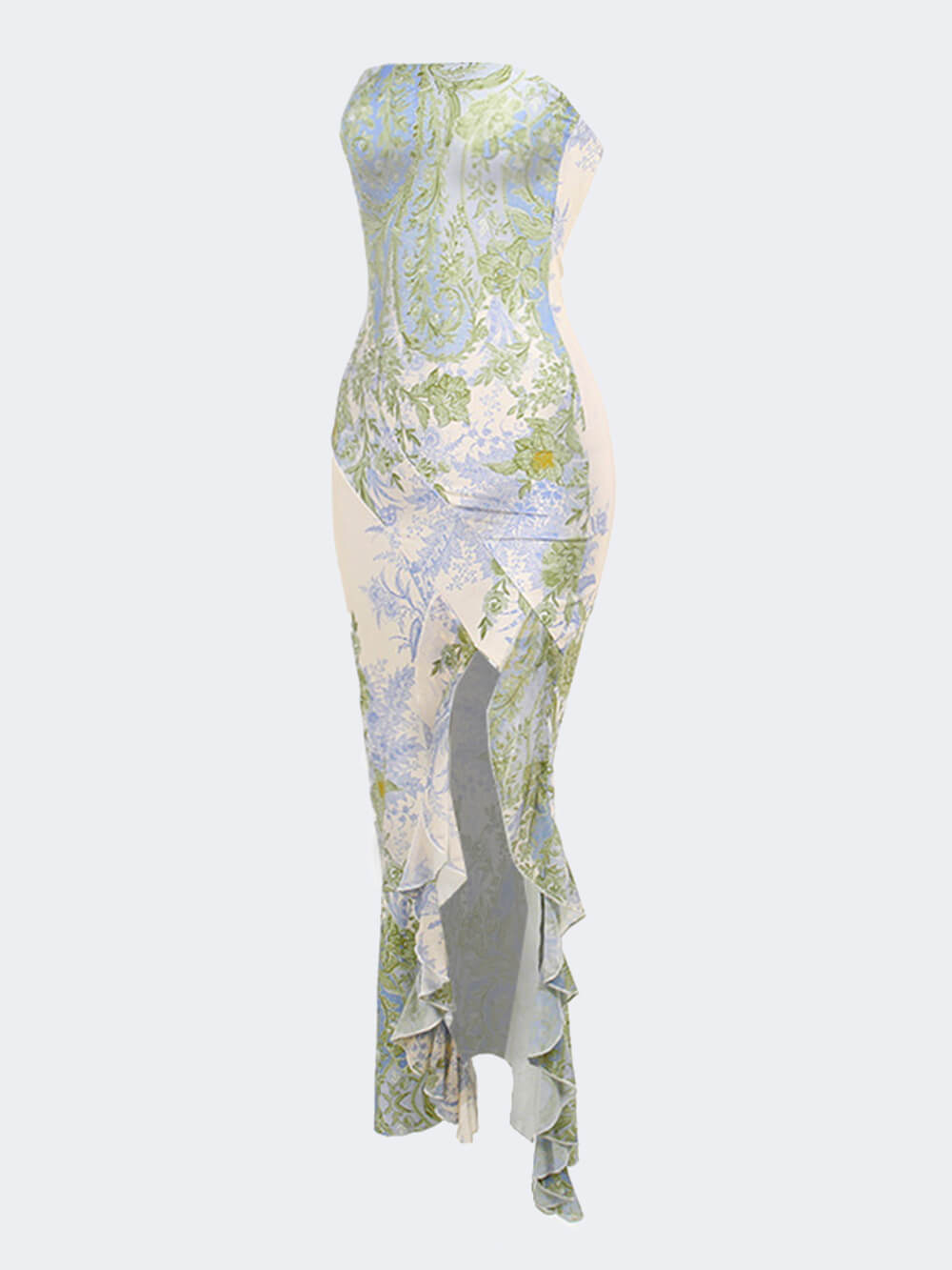 Floral Sexy Stylish Slit Maxi Dress