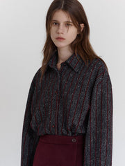 Gold Striped Casual Shirt