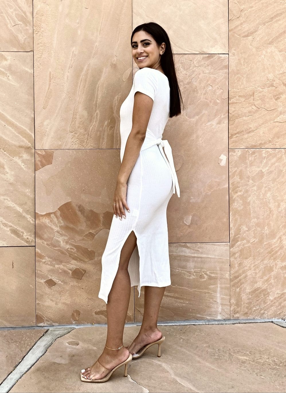 Waist Side Slit Dress