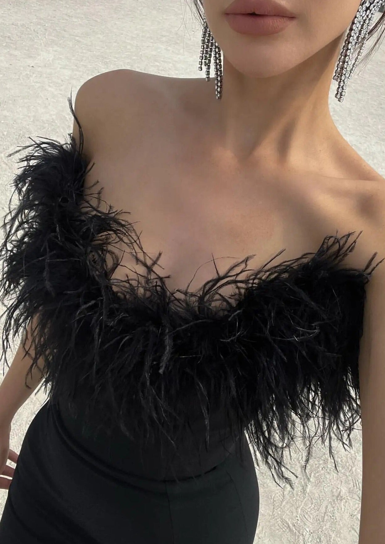 Luxurious Feather Dress