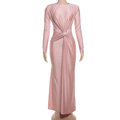 Chic Pleated Maxi Dress