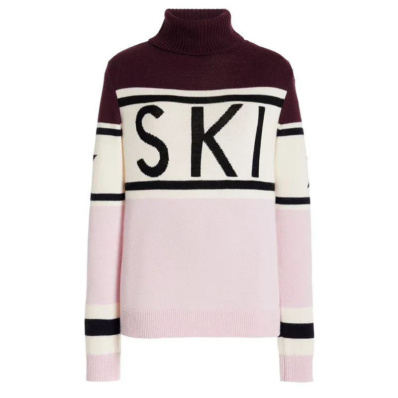 High Neck Geometric Sleeves Pullover