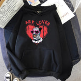 Dark Jester Graphic Pullover Hoodie black / XS