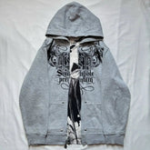 Distress Road Medieval Zip Hoodie gray1 / S