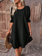 OLGA - WAIST-SCULPTING SUMMER DRESS