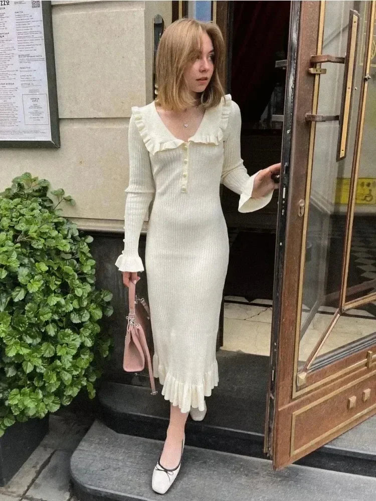 Jessica’s Ruffled Maxi Dress