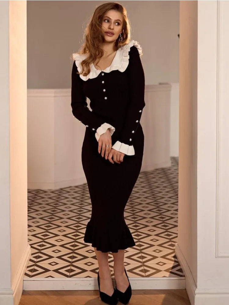 Jessica’s Ruffled Maxi Dress