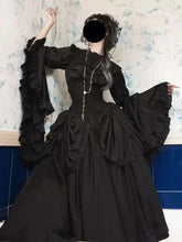 Y2k Frilly Sleeve Harajuku Blouse black / S