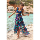 Blue Demon Eye High Waist Two Piece Set black / S