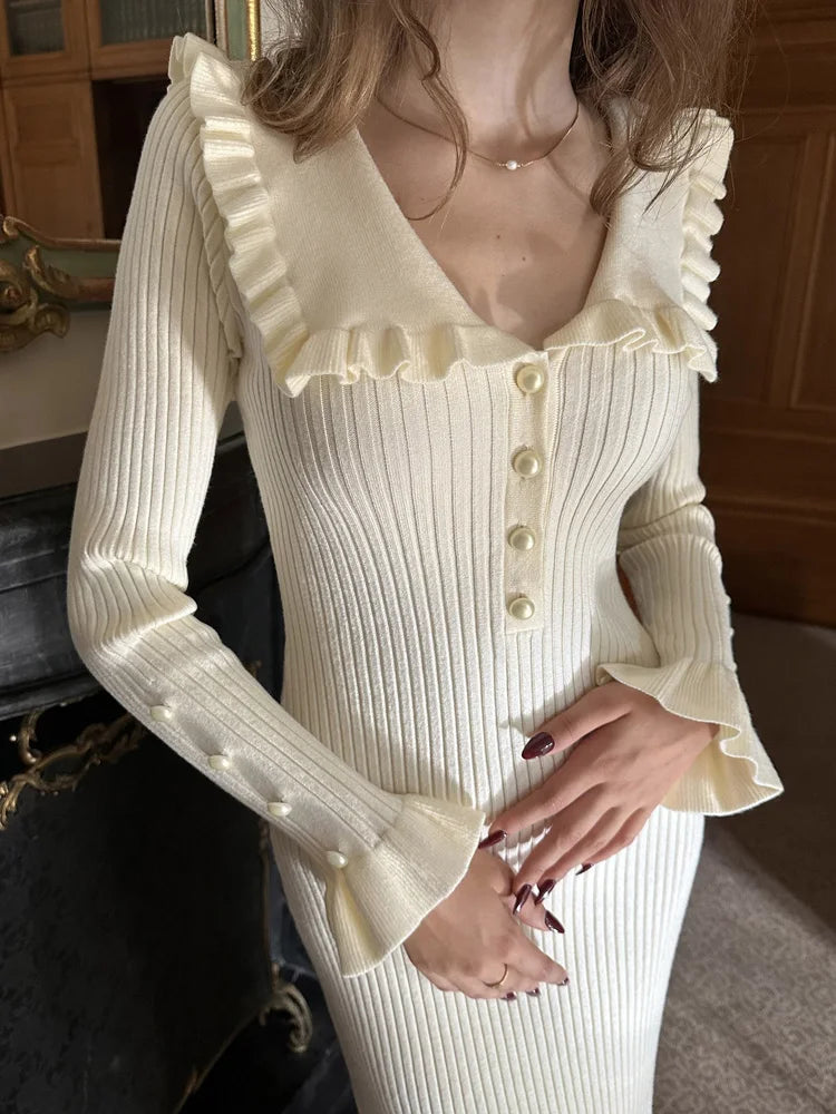 Jessica’s Ruffled Maxi Dress