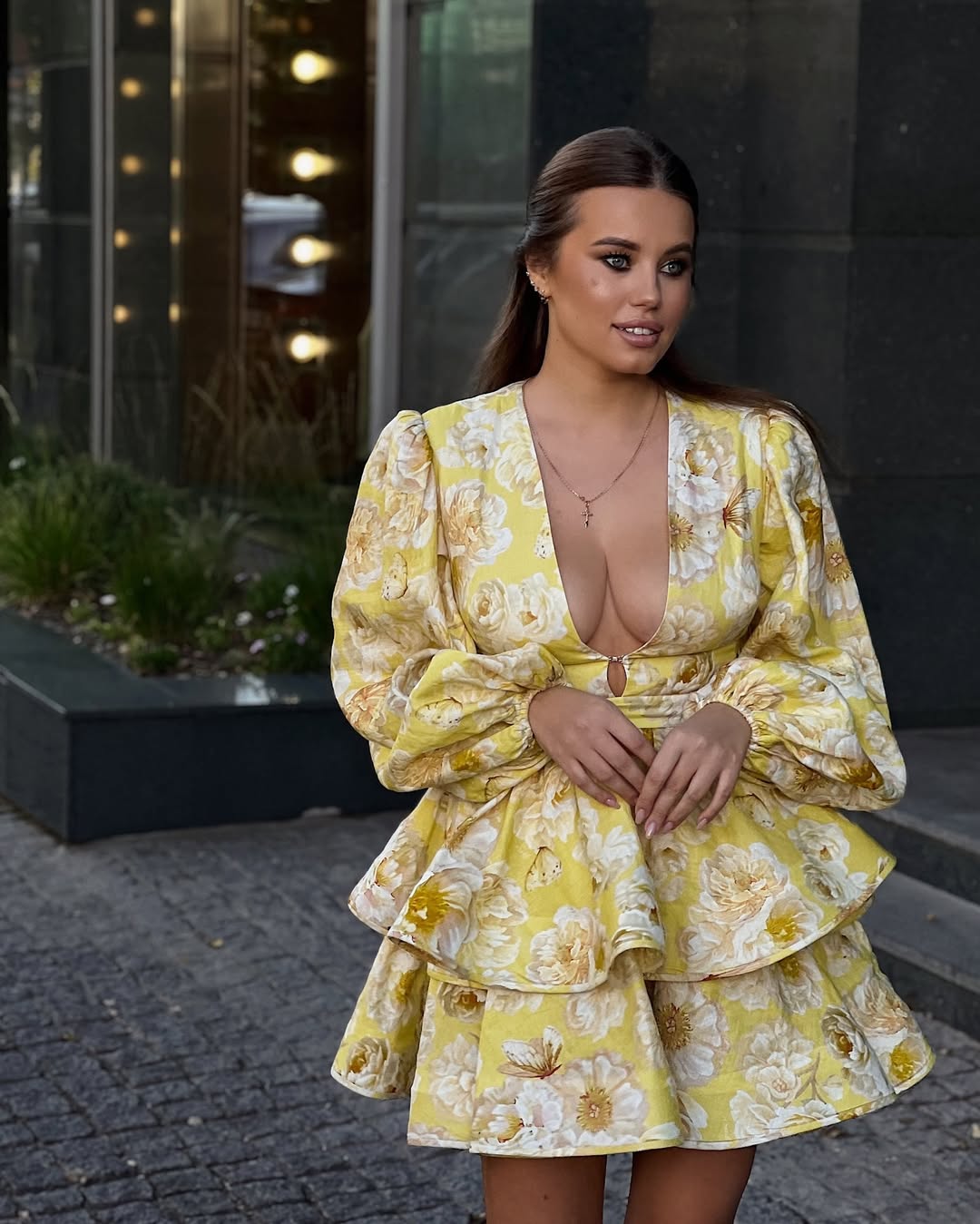 Floral Ruffle Dress