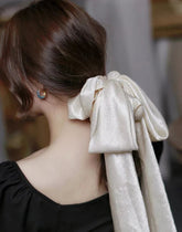 Satin French High-End Party Elegant Fashion Christmas Hair Accessory Accessories-L