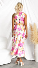 Emily | Floral Charm Midi Dress